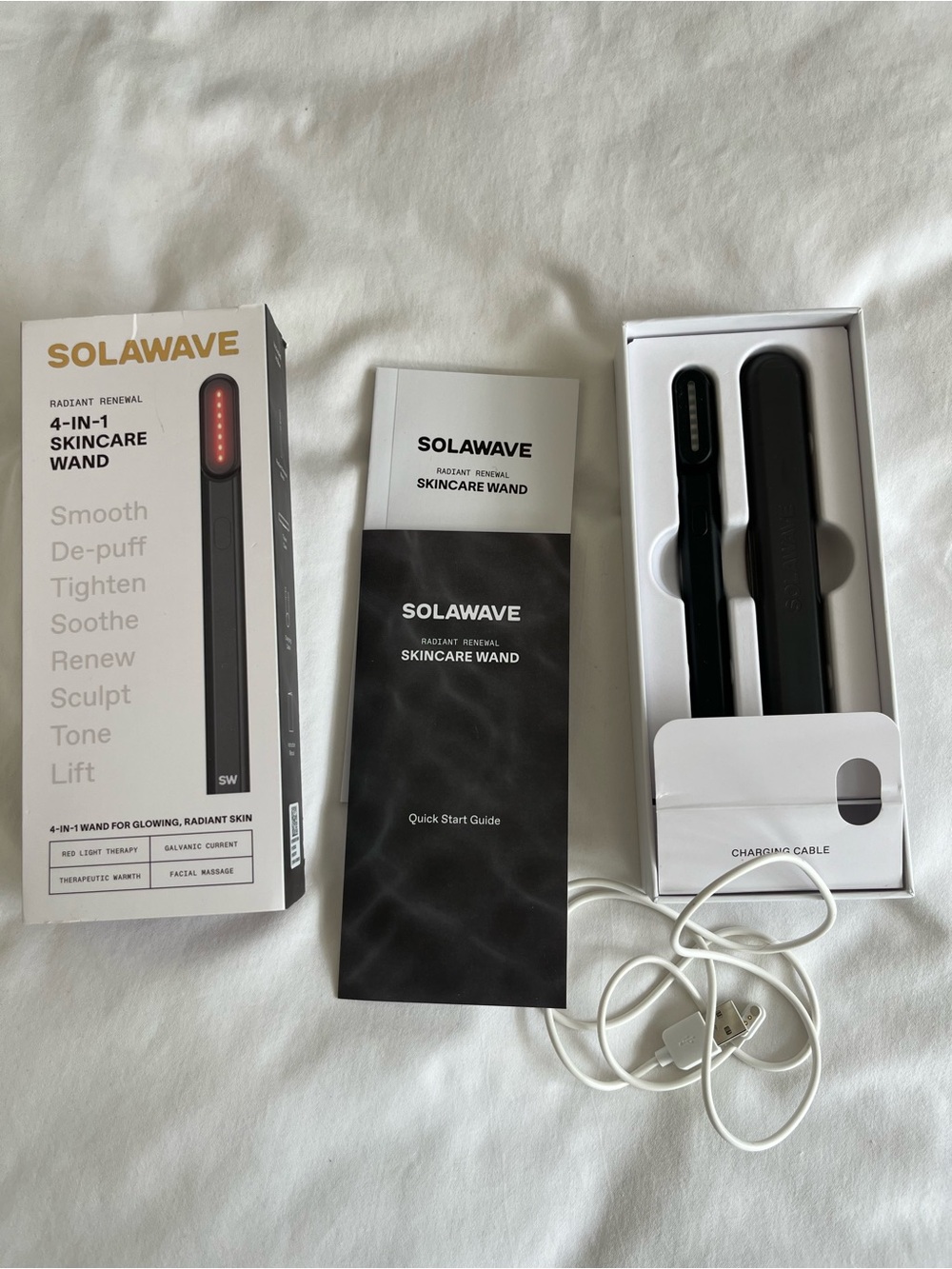 Solawave 4-in-1 Skincare Wand - Black